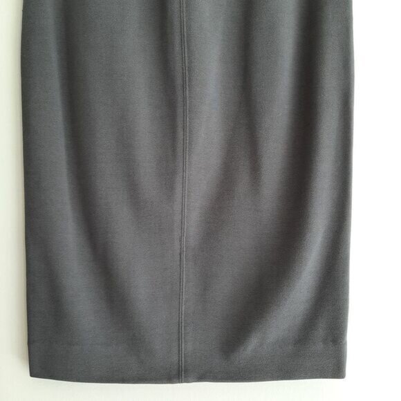 WILFRED / Aritzia Lis Pencil Midi Skirt Solid Grey Sz S Flawed - Picture 7 of 10